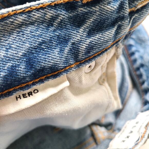 SLVERLAKE Hero Last Goodbye High Waist Ankle Blue Jeans Raw Hem Womens Size 27 - Picture 11 of 14